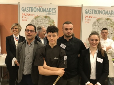 L'équipe gagnante du concours du meilleur apprenti de Charente : Lucas Gontier, Henry Brown et Léonie Duval L'équipe gagnante du concours du meilleur apprenti de Charente : Lucas Gontier, Henry Brown et Léonie Duval