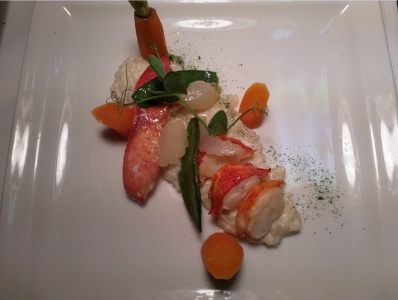 Homard, risotto citron menthe basilic