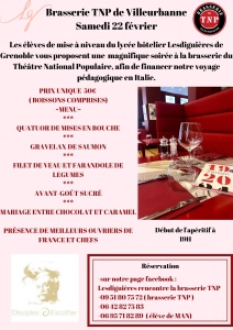 Une soirée dont le chemin mène à Rome