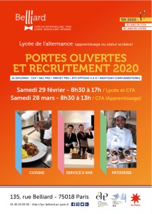Journées portes ouvertes au lycée et CFA Belliard Journées portes ouvertes au lycée et CFA Belliard