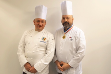 Franck Baruzier, professeur et Stéphane Collet Meilleur Ouvrier de France