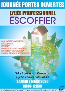 Journée porte ouverte au lycée Escoffier de Cagnes-sur-Mer