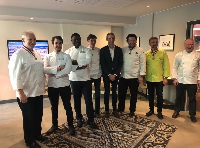 Jean-François Girardin, Jeoffroy Lamblin, Alain-Christian Priso, Virginie Legrand, Vincent Brassart, Guillaume Gomez, Frédéric Jaunault et Nicolas Angelbault