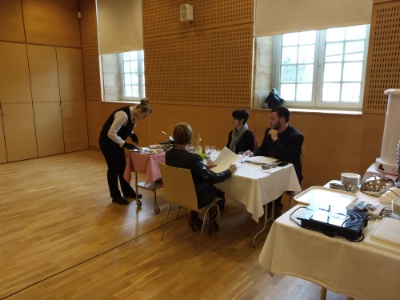 Un candidate en pleine épreuve