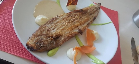 Sole meuniere purée de poireaux et pommes de terre