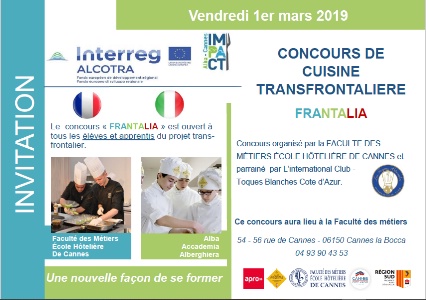 Concours de cuisine transfrontalier : Interreg-Alcotra