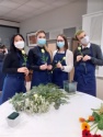 Atelier décoration florale par les BTS MHR option Hébergement au lycée François Rabelais