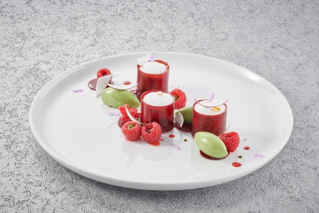 Diplôme de Pâtisserie, Innovation et Santé : Framboise, estragon Diplôme de Pâtisserie, Innovation et Santé : Framboise, estragon