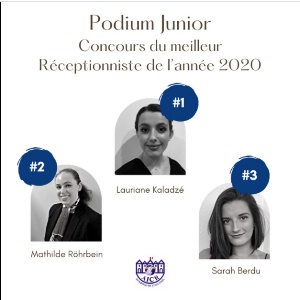 Les lauréates catégorie « Junior » 1čre Lauriane Kaladzé, 2čme Mathilde Röhrbein, 3čme Sarah Berdu