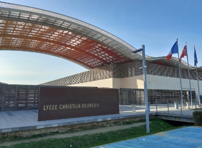 Le lycée Christian Bourquin à Argelès sur Mer