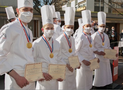 les 5 Lauréats du Concours National des Meilleurs Apprentis de France Charcutiers