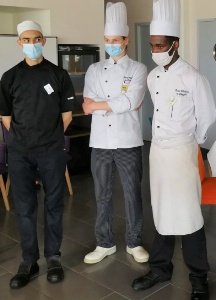 Les trois médaillés au MAF cuisine froide