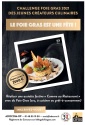 Les inscriptions au Challenge Foie Gras 2021 des Jeunes Créateurs Culinaires sont ouvertes