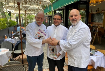 Thierry Déchamp, Chef Akrame Benallal et René Le Joncour Thierry Déchamp, Chef Akrame Benallal et René Le Joncour