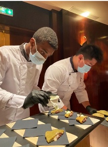 Samuel et Yannick, Aubergines panées au gorgonzola et shiso