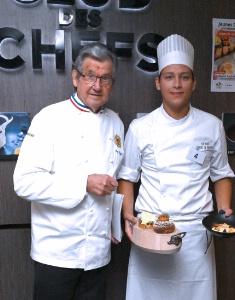 Lucas Potier (1er prix) et Guy Legay