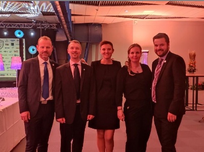 Equipe enseignante Lesdiguières lors du cocktail dinatoire Alpage