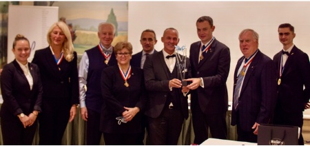 Amélie Gourault MAF 2019, Catherine Rolland MOF, Jean-François Girardin, Claire Sarmadi MOF, Stéphane Trapier, Emmanuel Fournis organisateur, Frédéric Kaiser parrain 2021, Eric Appenzeller président MAF Arts d ela table national, Jordan Varet MAF 2020