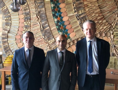 Hervé Dufrenoy, John Banizette et Thierry Cuvelier, Proviseur du Lycée Hôtelier du Touquet