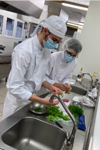 Apprentis en cuisine
