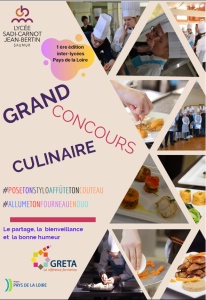 1ère édition du concours culinaire 'Profs Elèves' du lycée hôtelier de Saumur