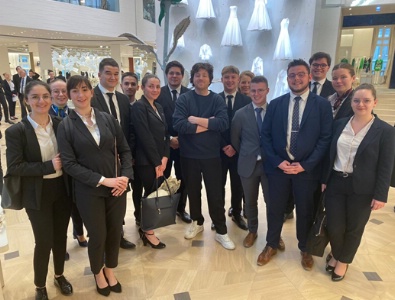 Les BTS MHR du lycée hôtelier Maurice Marland avec Arnaud Donkele