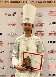 Chie Egami - Colorova, À Paris - Dessert : « Souvenir nostalgique : clémentine et Hojicha »
