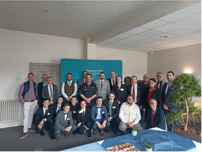 jury, élèves sommeliers et direction du lycée