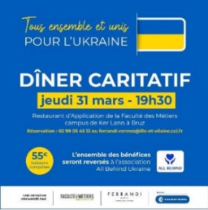 « All Behind Ukraine » Le jeudi 31 mars à 19h30 « All Behind Ukraine » Le jeudi 31 mars à 19h30
