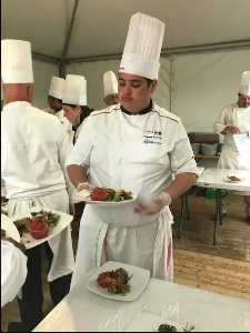 Les amuses bouches ont été réalisés par le Lycée Auguste Escoffier d'Eragny