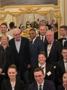 La sénatrice Catherine Dumas, Alain Ducasse, Olivier Bikao, Charles Divay, Eric Appenzeller
