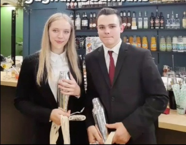 Lucie Roos et Mathéo Colas de l'INFA à Gouvieux-Chantilly Lucie Roos et Mathéo Colas de l'INFA à Gouvieux-Chantilly