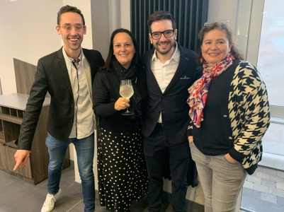Sébastien renard de TopFox SAS, Caroline Karpinski, Charly Brunet de pernod Ricard et Paloma Wintenberger