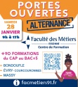 Portes Ouvertes vers l'Alternance, samedi 28 janvier, à la Faculté Des Métiers de l'Essonne (FDME)