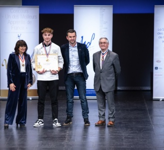 MAF Cuisine froide : Mattéo Dauphin, du lycée Anne-Sophie Pic à Toulon et Jocelyne Caprile