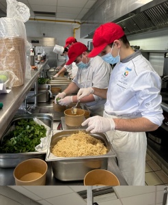 Préparation des paniers repas