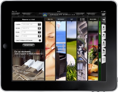 L'application iPad de Best Western. L'application iPad de Best Western.