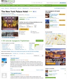 Exemple d'établissement sponsorisé par Tripadvisor.
