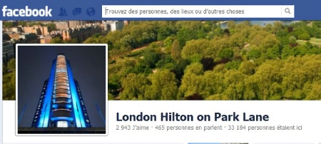 La page Facebook du London Hilton on Park Lane compte plus de dix fois plus de mentions 'étaient ici' que de mentions 'j'aime' La page Facebook du London Hilton on Park Lane compte plus de dix fois plus de mentions 'étaient ici' que de mentions 'j'aime'
