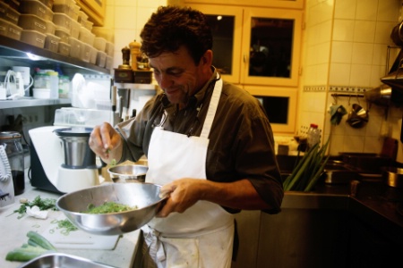 Le chef paysan aubergiste Patrick Duler, Domaine de Saint-Géry (Lot).
