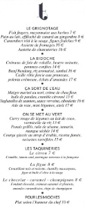 Le restaurant Taquin mise sur carte humoristique pour faire la différence.