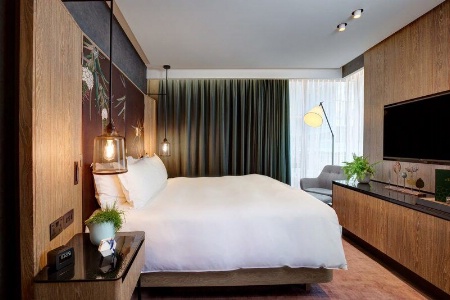 À Londres, le Hilton Bankside a créé une chambre totalement végane avec la Vegan Society. À Londres, le Hilton Bankside a créé une chambre totalement végane avec la Vegan Society.