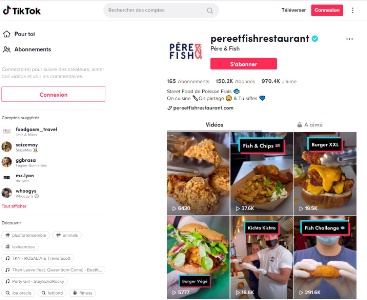 L'enseigne Père & Fish a lancé un challenge à ses TikTokers : imaginer une nouvelle recette de burger au poisson.