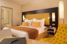 Une chambre luxueuse et confortable.