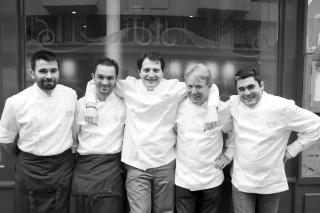 Dominique Clerc, pâtissier et Boris Campanella, chef du Château de Candie à Chambéry, David Rathgeber, L'Assiette à Paris, Philippe Vételé, Anne de Bretagne à Plaine/Mer et Stéphane Carrade, Chez Ruffet à Jurançon.