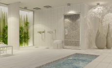 Le spa, de 250 m2, est signé Carita.