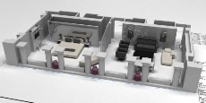 La maquette de la future Sky suite.