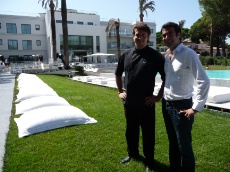 Le chef Ronan Kernen et Jérôme Foucaud, DG du groupe Murano