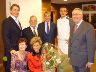 De gauche à droite et de haut en bas: Philippe Velten, Robert Velten, Fernand Mischler, Franck Mischler, Emile Jung, Liliane Velten et Monique Jung.