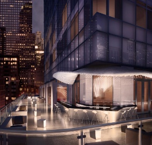 Le nouveau W (Starwood) au sud de Manhattan ouvrira cet été. Le nouveau W (Starwood) au sud de Manhattan ouvrira cet été.